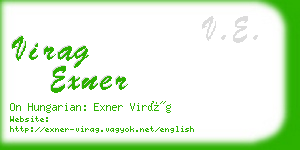 virag exner business card